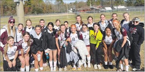 The Silsbee High School girls soccer team did real well recently in the Hudson Tournament. All Tournament players were Kristi Eyre and GL Erin Byars. Erin had 12 saves in the game against Carthage and Kristi scored a goal against Westwood and had one assist. Kristi also scored a goal against Hudson and Erin had five saves in that game.Against Mexia,Riley Harrison scored an goal and Erin Byars had 8 saves. Courtesy photo