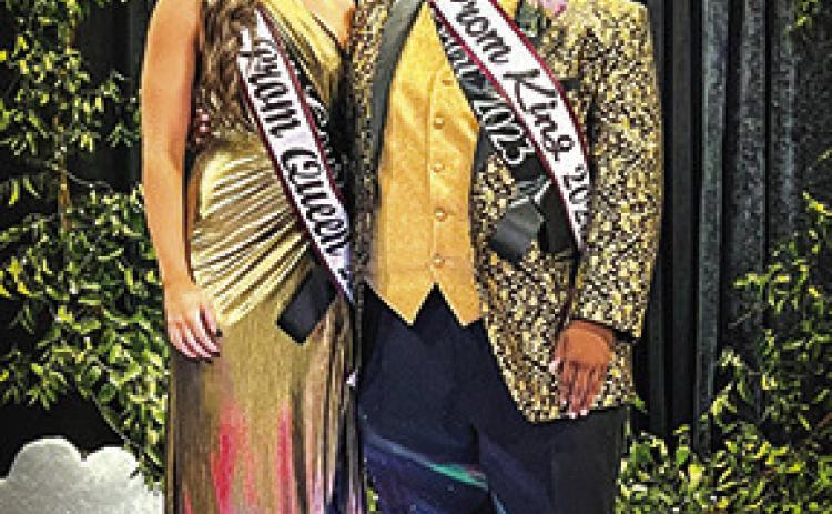 Annie Bebee and Octavius Tyler were crowned queen and king at this year’s Silsbee High School prom. Courtesy Photo